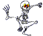 Animated dance skeleton halloween